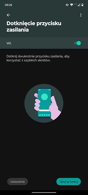ustawienia paska bocznego