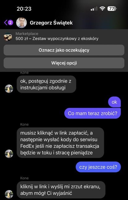 oszustwa w sieci