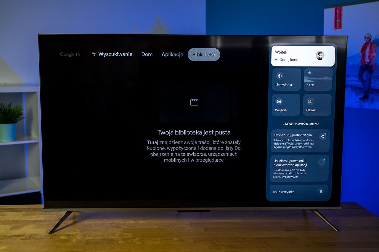 TCL 55C635 - menu pomocnicze