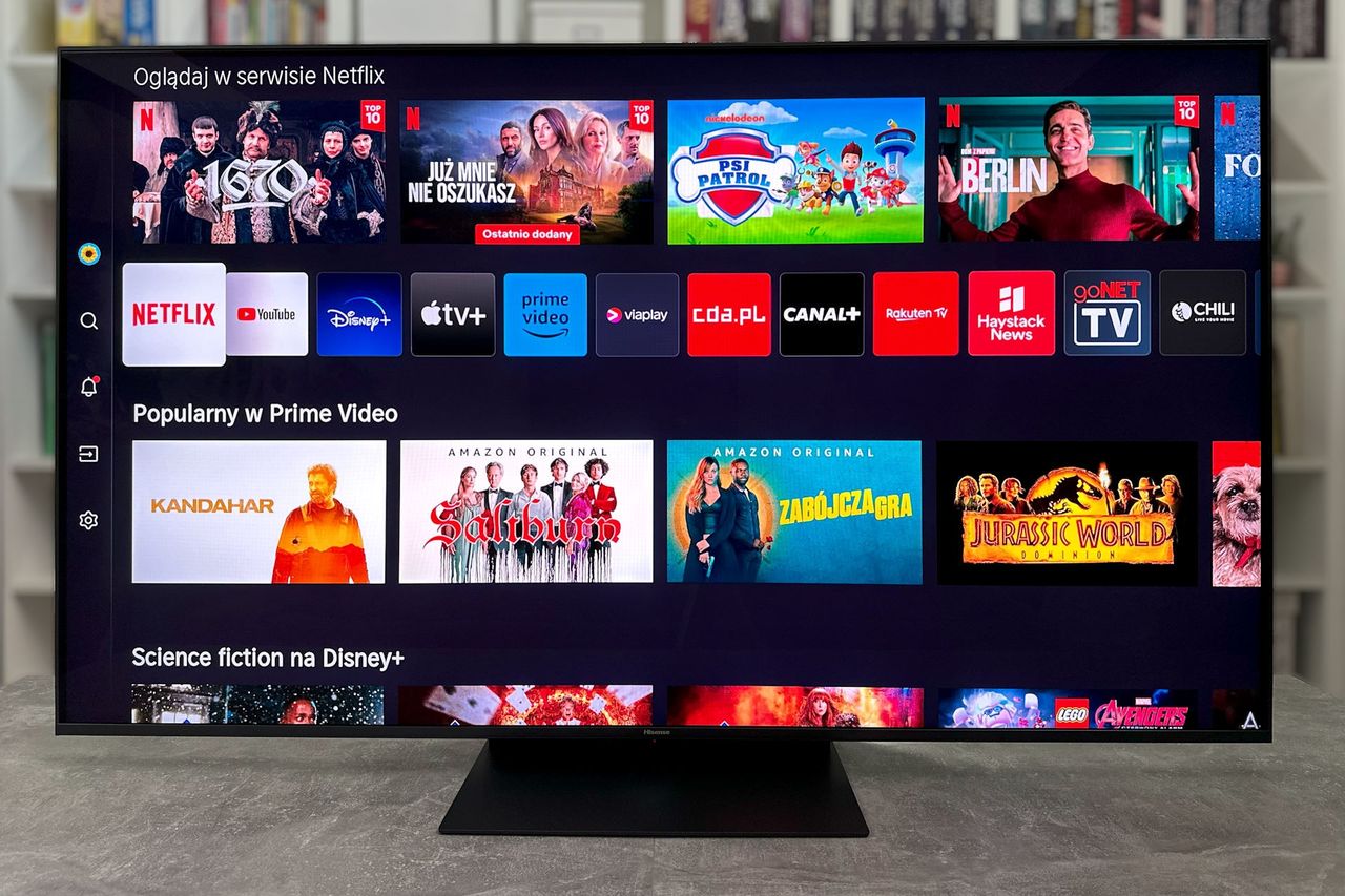 Hisense ULEX X 65UXKQ - Vidaa U7 - aplikacje