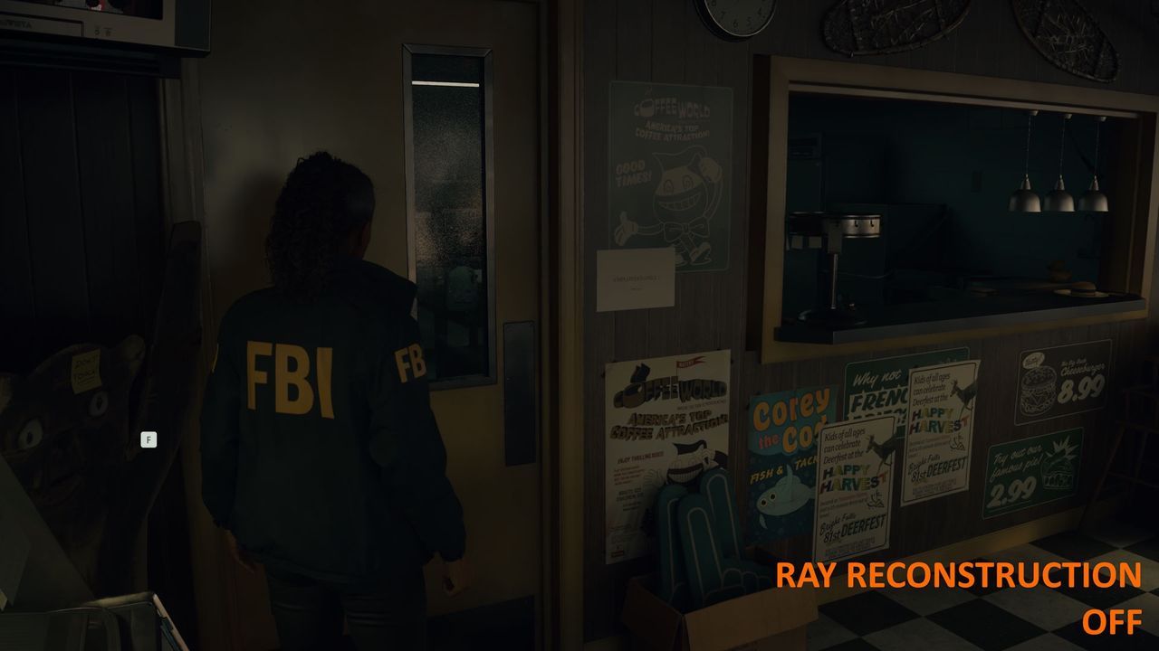Alan Wake 2 - Ray Reconstruction - porownanie 3 - Ray Tracing