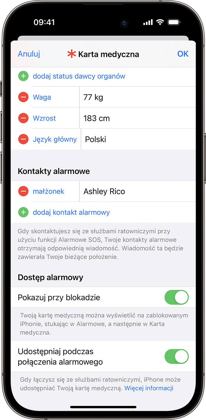 iPhone: alarmowe SOS