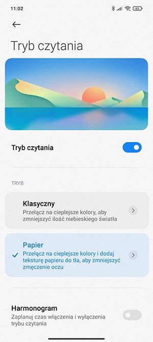 tryb czytania