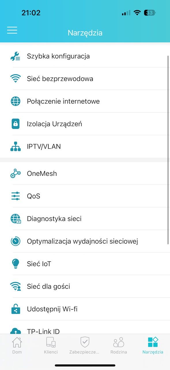 TP-Link Archer AX 80 - aplikacja mobilna 1