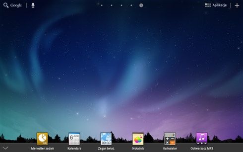 Samsung Galaxy Tab 8.9 - mini mode tray