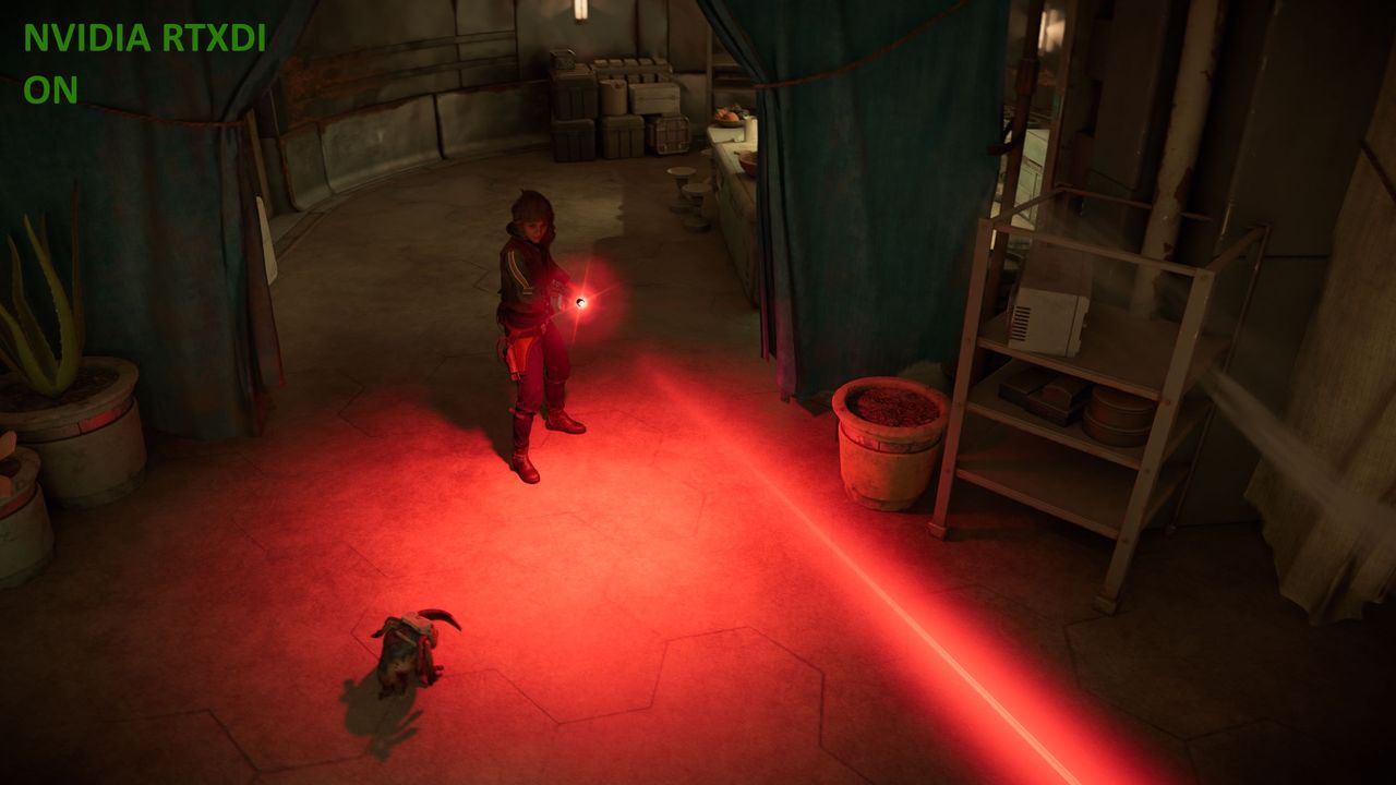 Star Wars Outlaws (PC) - porównanie ustawień path tracingu 3 - RTXDI ON