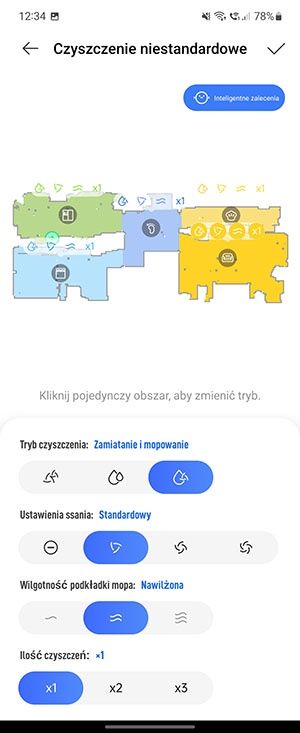 Xiaomi Home aplikacja na telefon  do robota odkurzacza