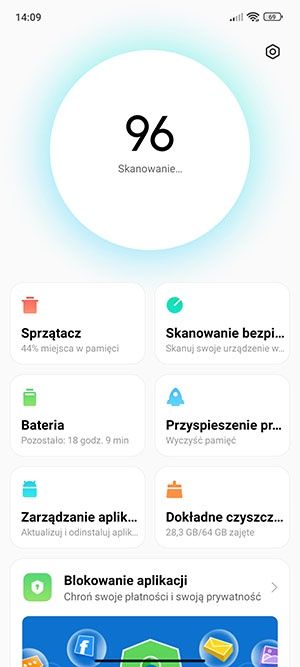 panel sterowania