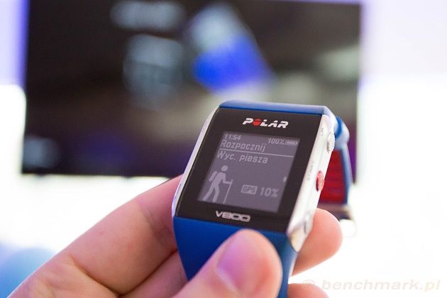 Polar V800 wybór typu aktywności