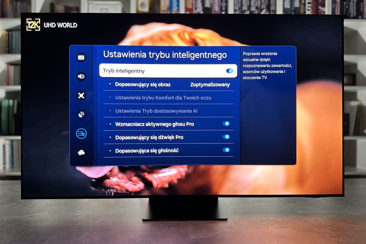 Samsung OLED S95D - menu trybu inteligentnego