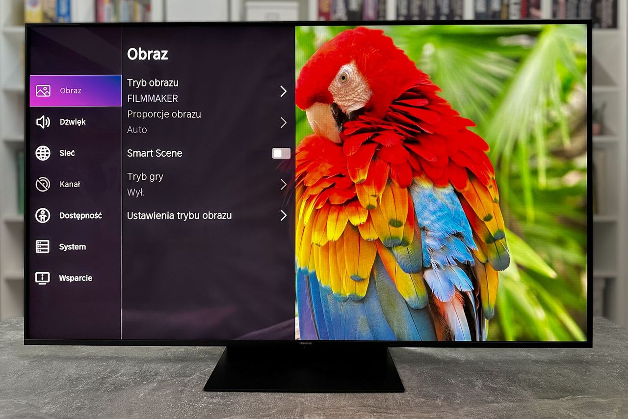 Hisense ULEX X 65UXKQ - ustawienia podstawowe