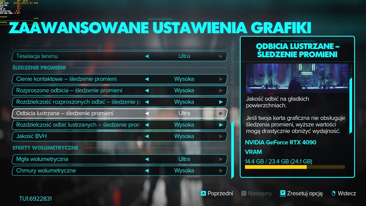 Star Wars Outlaws (PC) -  ustawienia grafiki 3