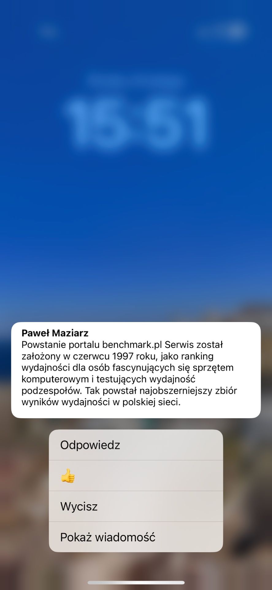 Messenger - wiadomość bez wyświetlania