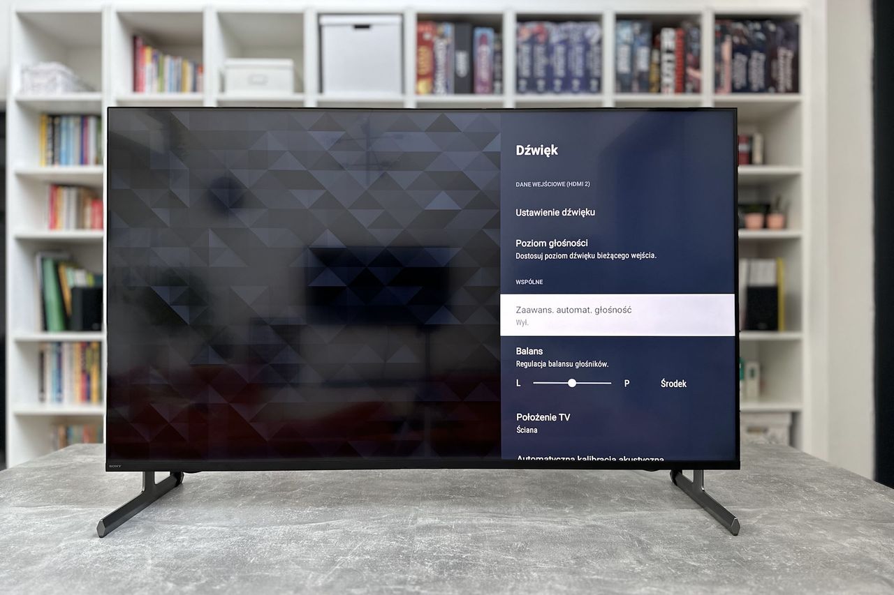 Sony KD-55X85L - ustawienia hdr