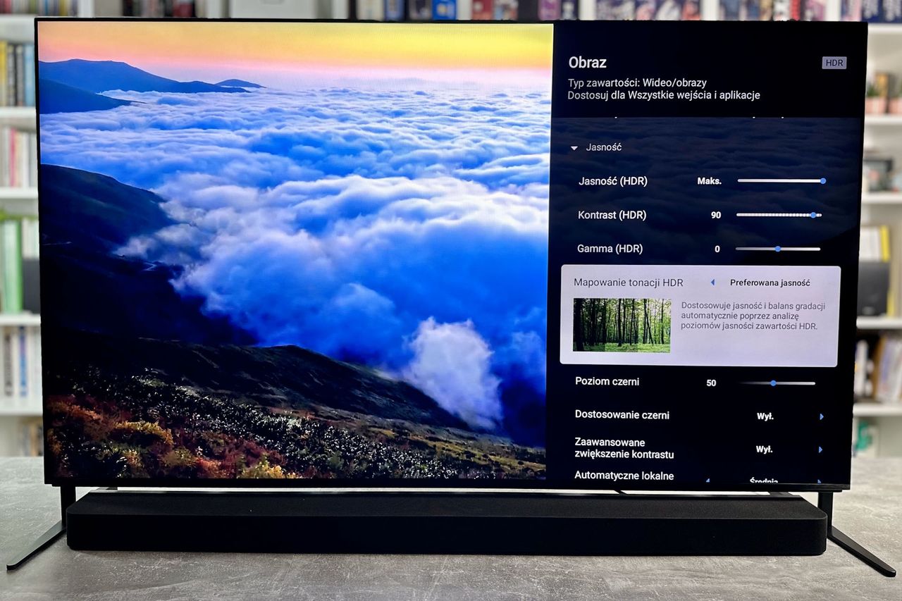 Sony Bravia 9 (65XR90) - ustawienia HDR