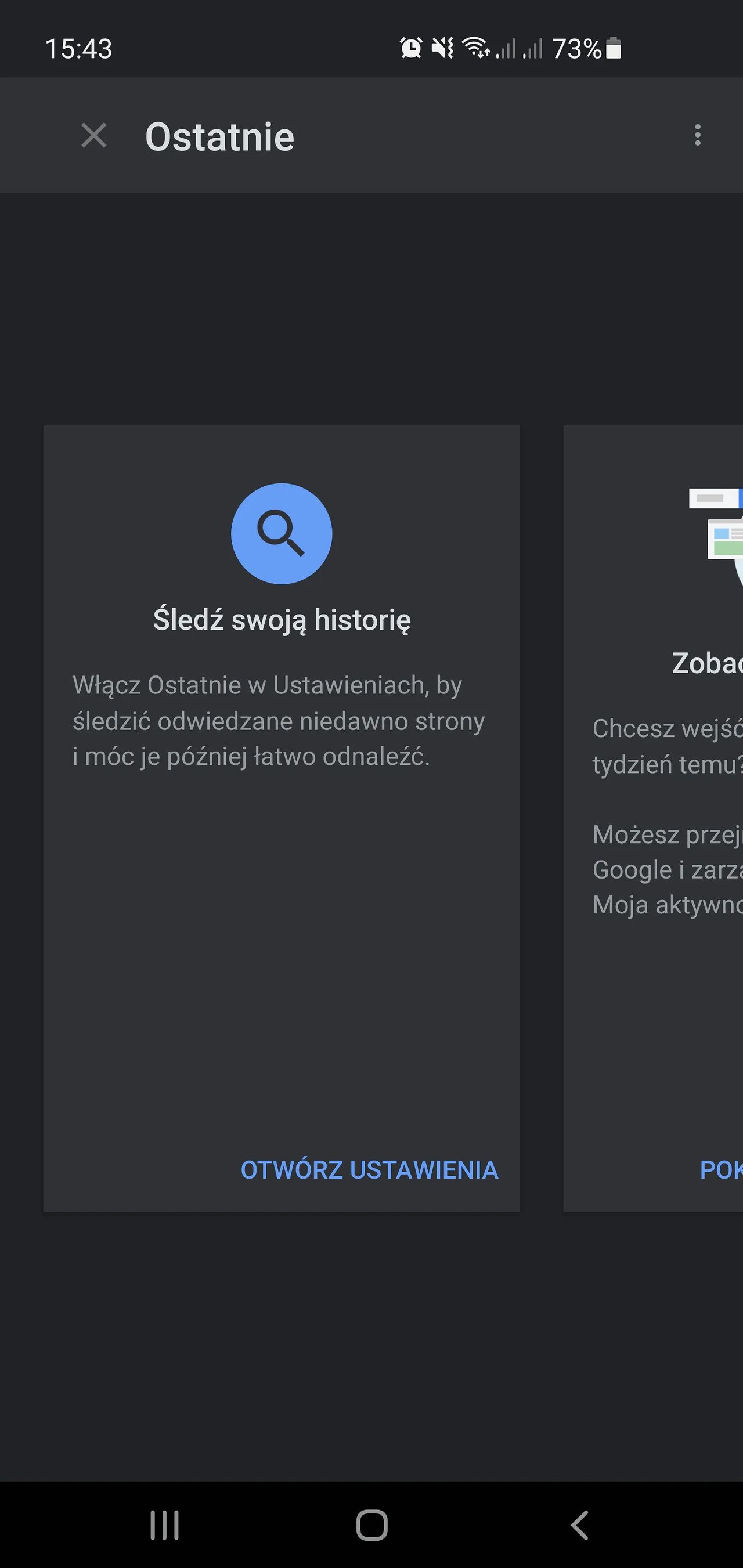 Android: ustawienia prywatności Google
