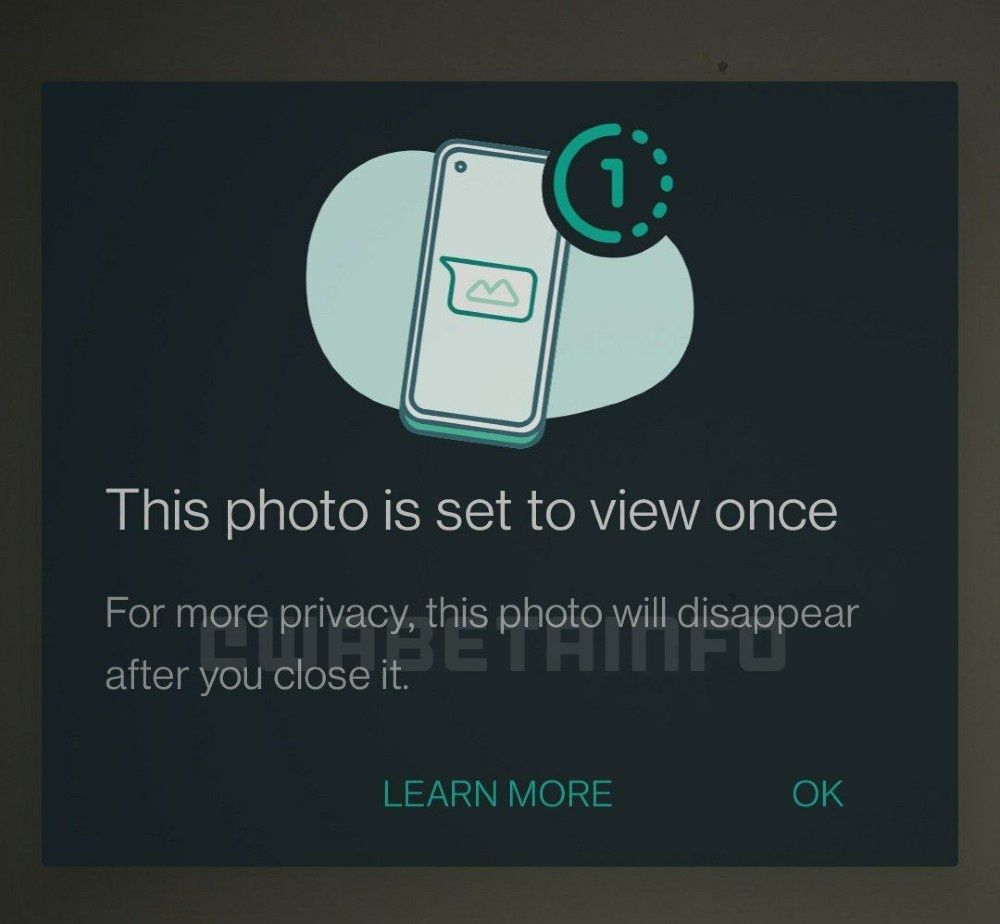 WhatsApp z funkcją Once View