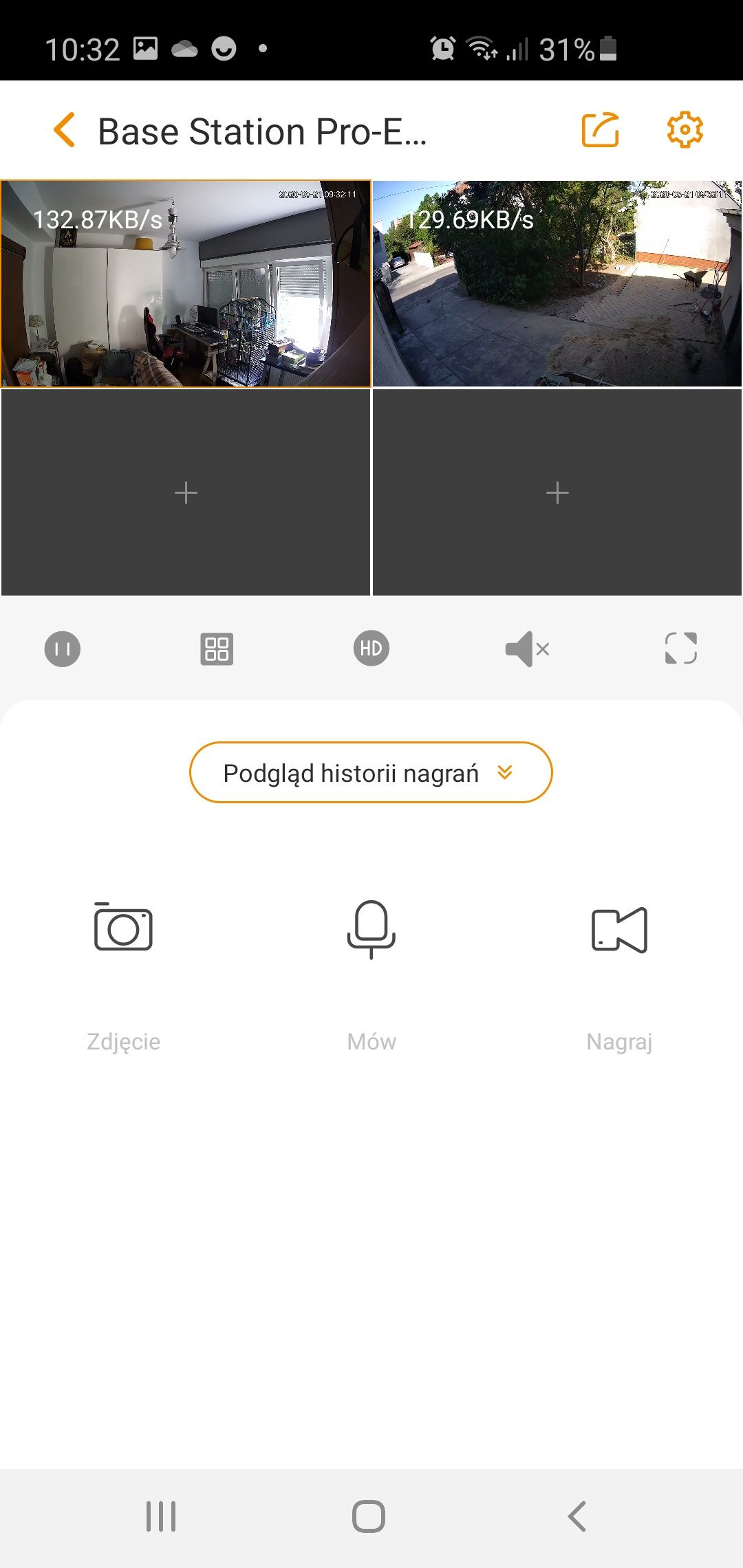Imou Cell Pro - podgląd z zaintalowanych kamer