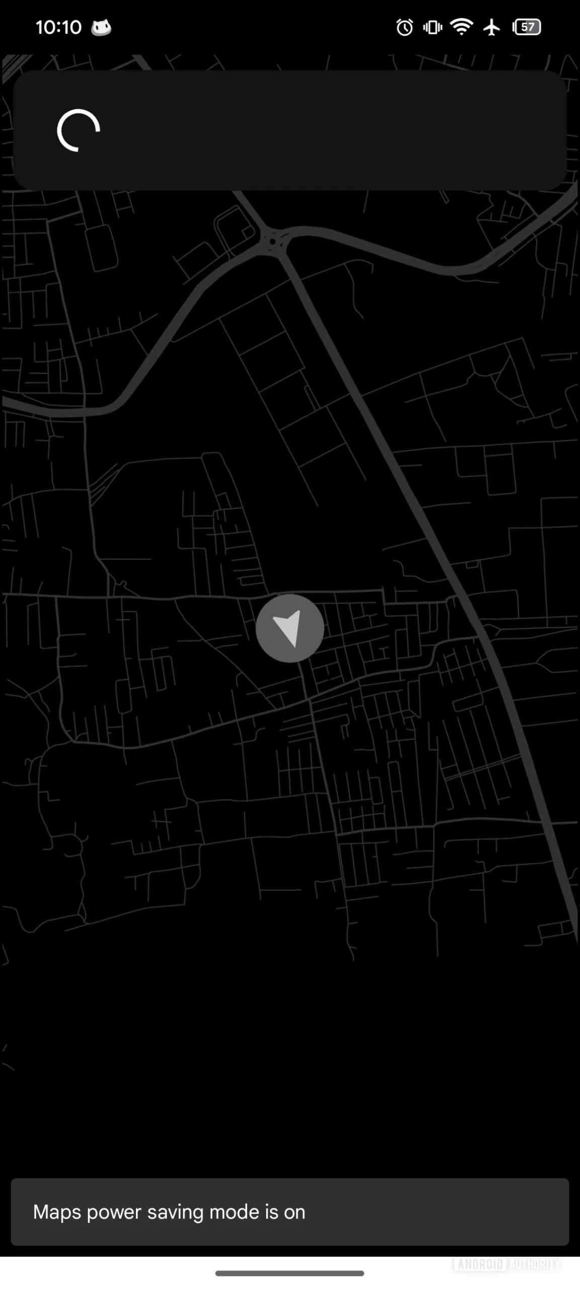 Tryb oszczędzania energii w Mapach Google (fot. Android Authority)