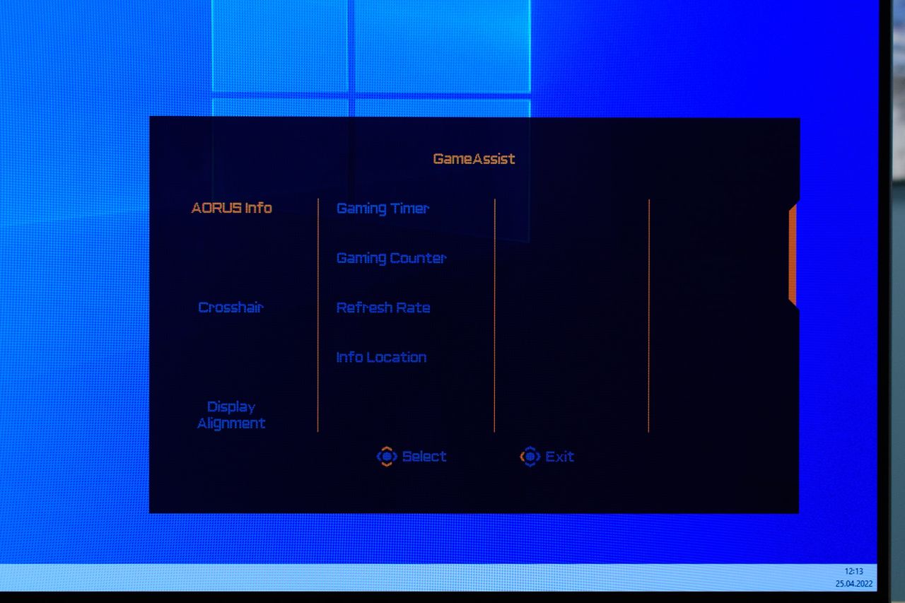 Gigabyte Aorus FO48U - OSD Menu