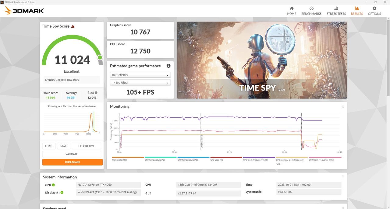 X-Kom G4M3R Hero - 3DMark Time Spy