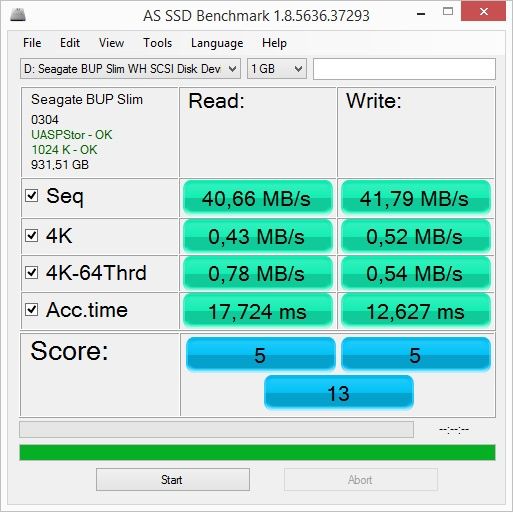 Seagate Backup Plus Slim 1 TB - USB 2.0