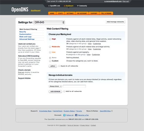 D-Link DIR 645 Zabezpieczenia kontroli rodzicielskiej