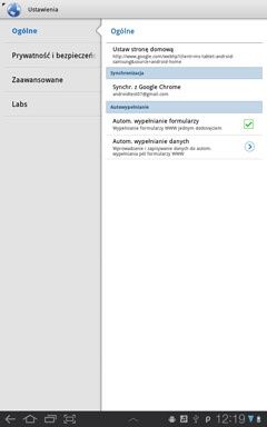 Samsung Galaxy Tab 10.1 - www ustawienia
