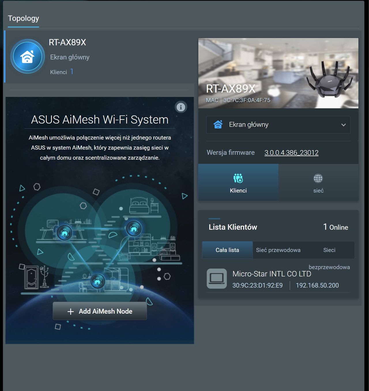 ASUS RT-AX89X - AiMesh