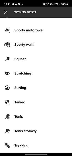 Suunto aplikacja