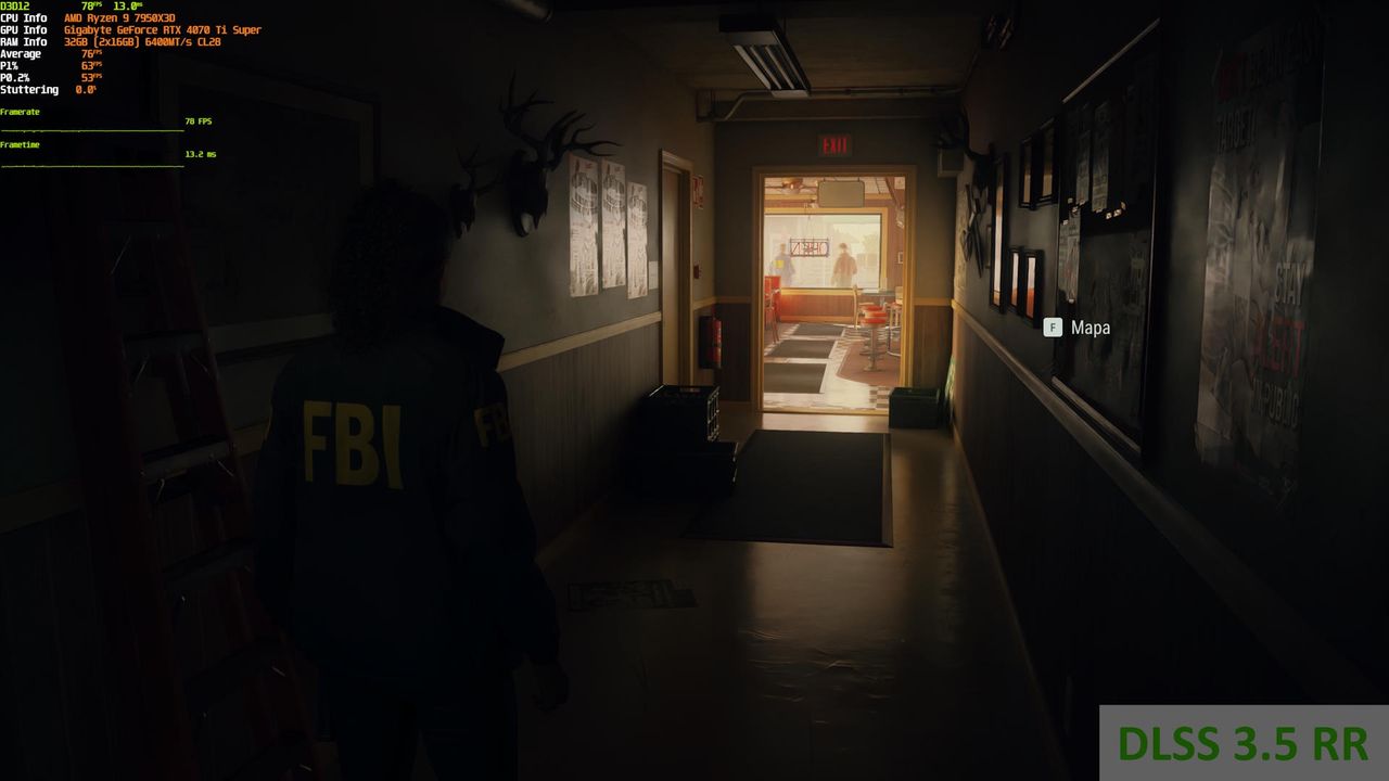 Alan Wake 2 - porownanie 8 - 4K DLSS RR