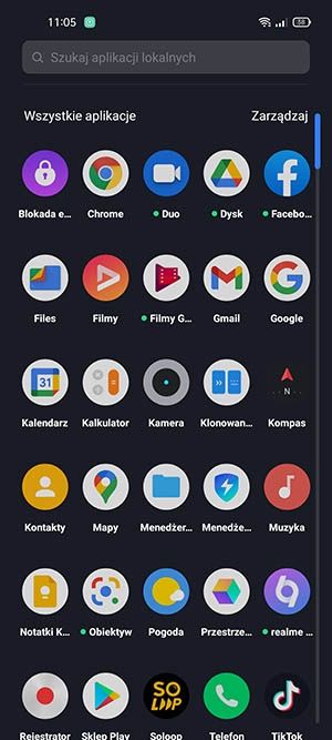 aplikacje realme UI 2
