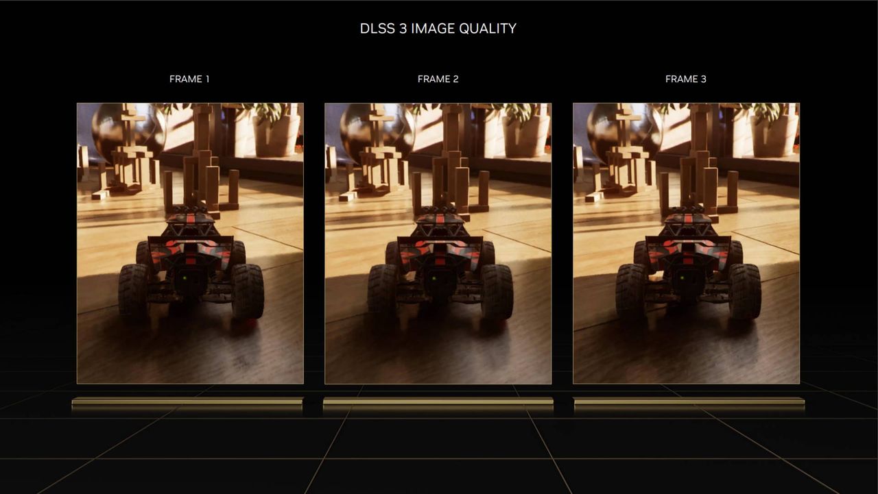 NVIDIA DLSS 3 - przykład klatek