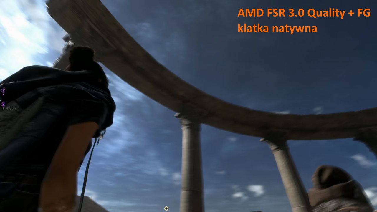 DLSS 3.0 Frame Generation - porównanie nr 4 - klatka nr 1
