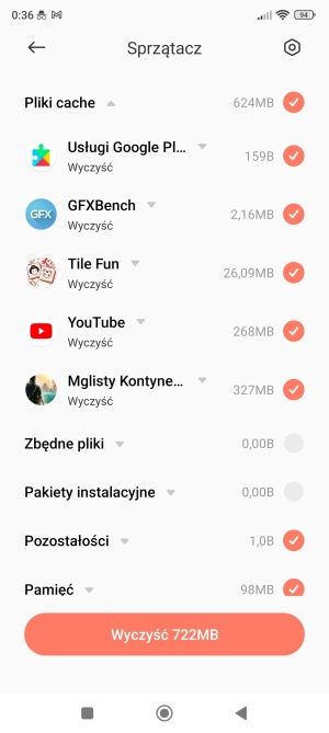 Android aplikacja Sprzątacz