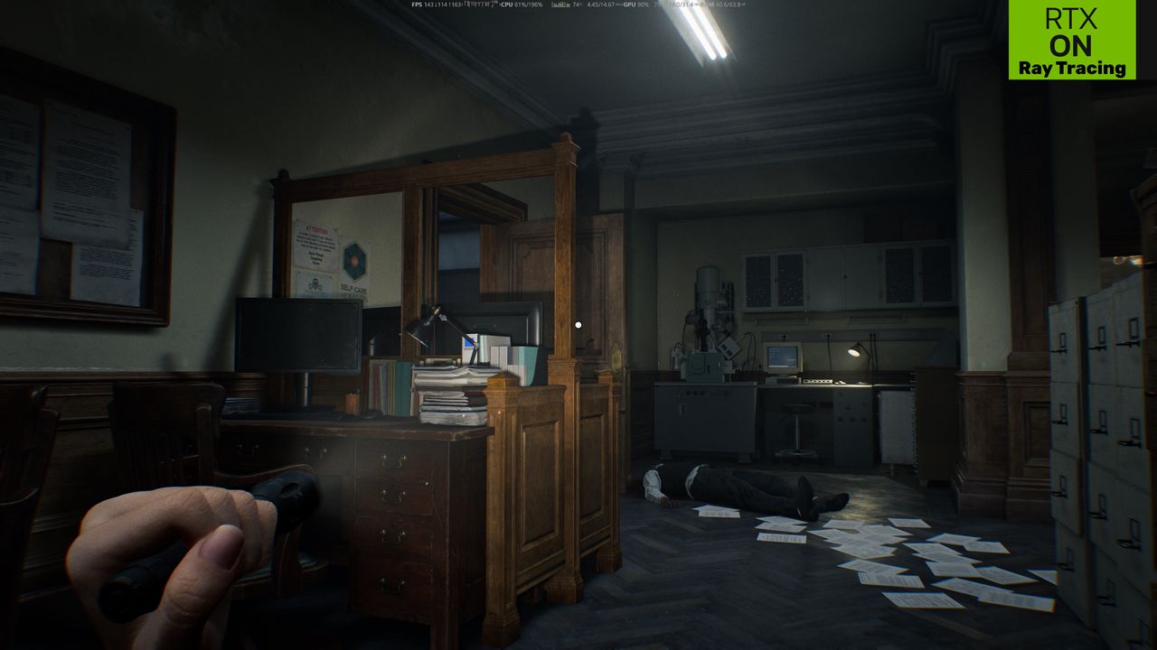 Resident Evil Requiem -  porównanie Path Tracing nr 5 - RT ON