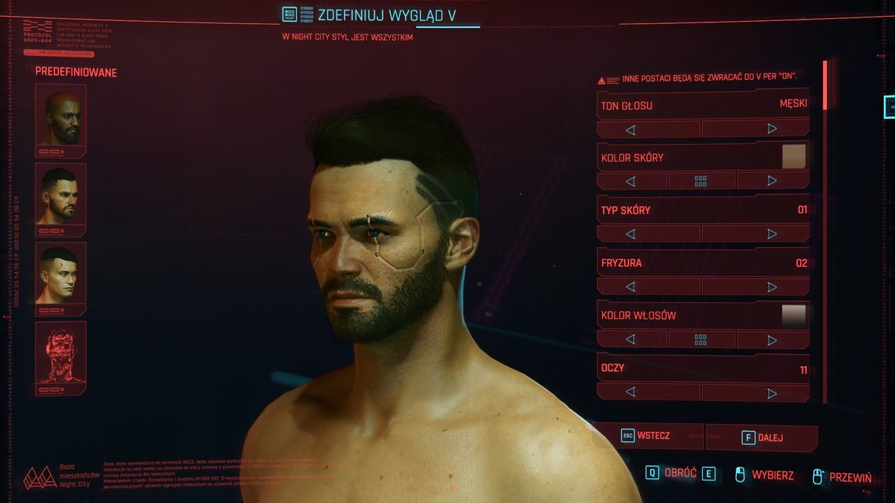 Cyberpunk 2077 kreator postaci