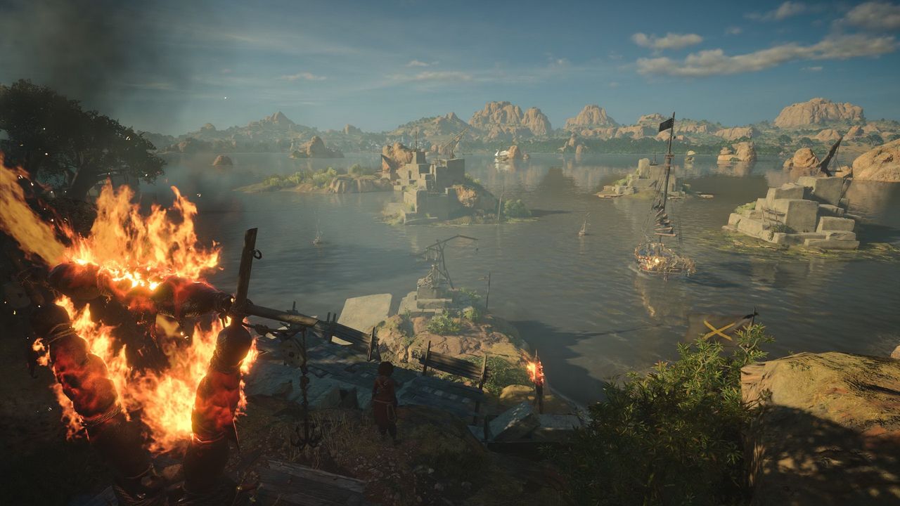 Skull and Bones - widok na cumowisko