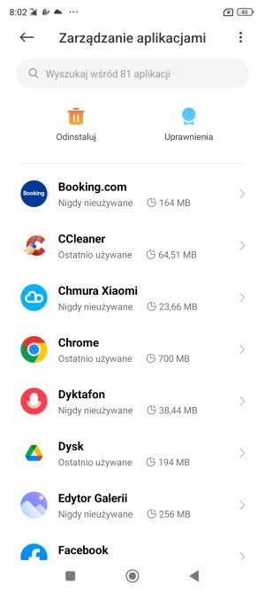 Android aplikacje zarządzanie