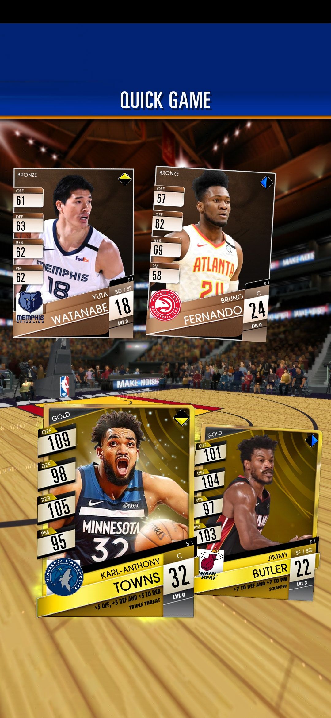 NBA SuperCard mecz