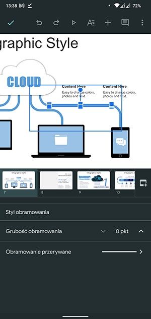 Edycja prezentacji PowerPoint na telefonie