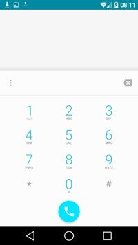 Android L - wybieranie numerów