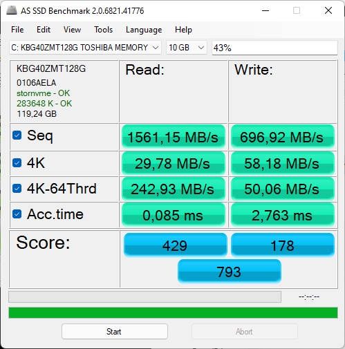 Lenovo IdeaCentre AIO 3-27 - AS SSD