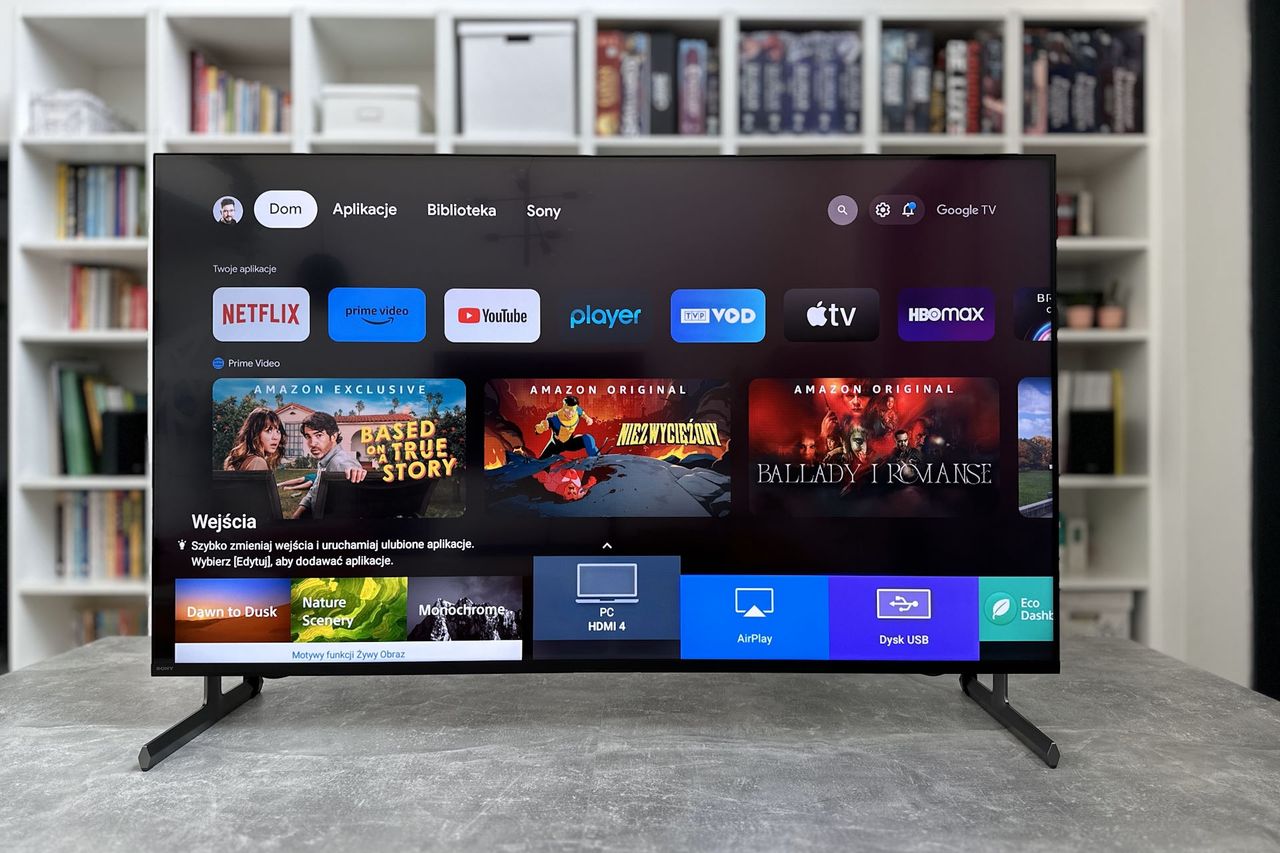 Sony KD-55X85L - ustawienia Google TV 1