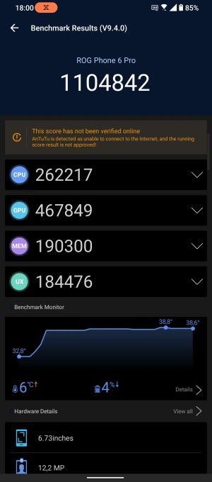 ROG Phone 6 Pro benchmark