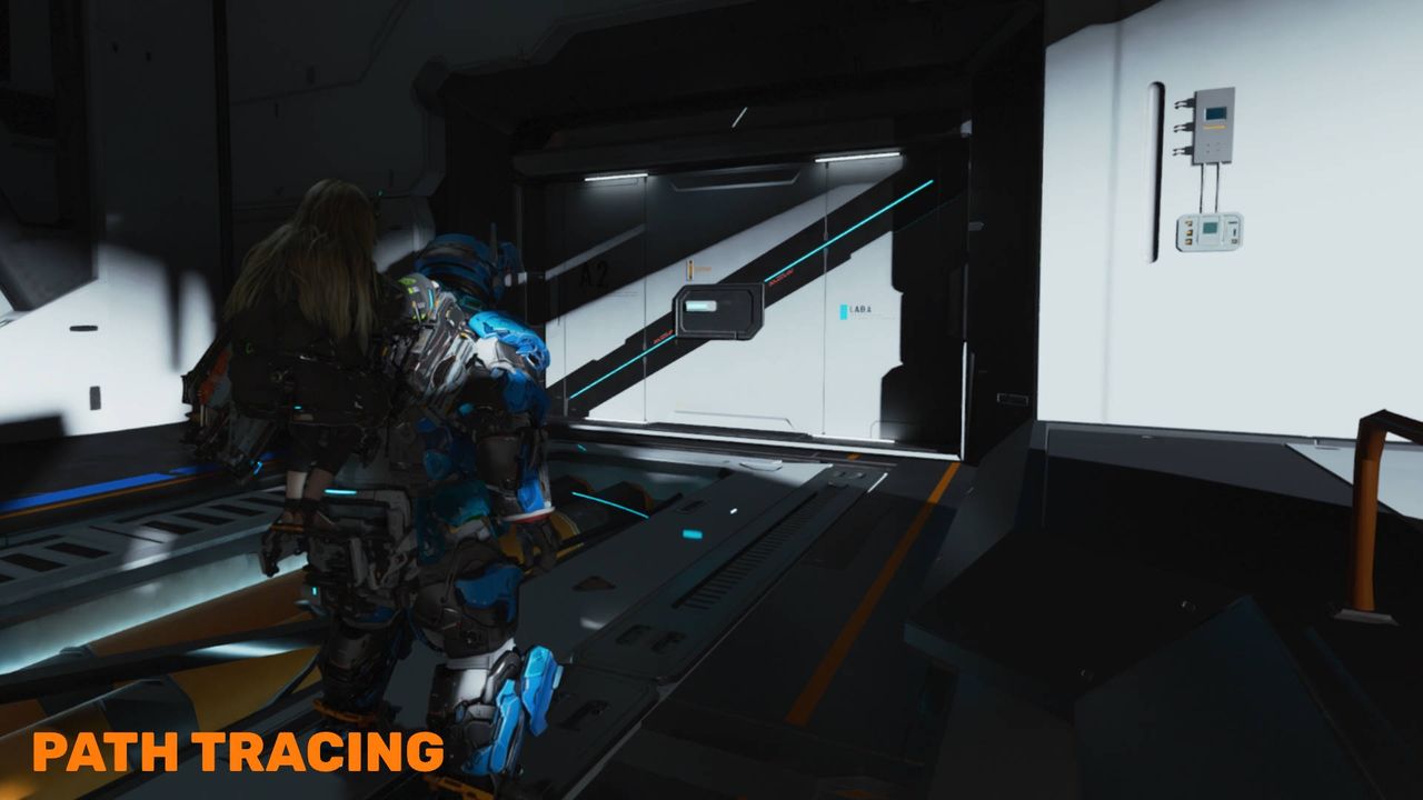 Pragmata - Porównanie 11 = Path Tracing