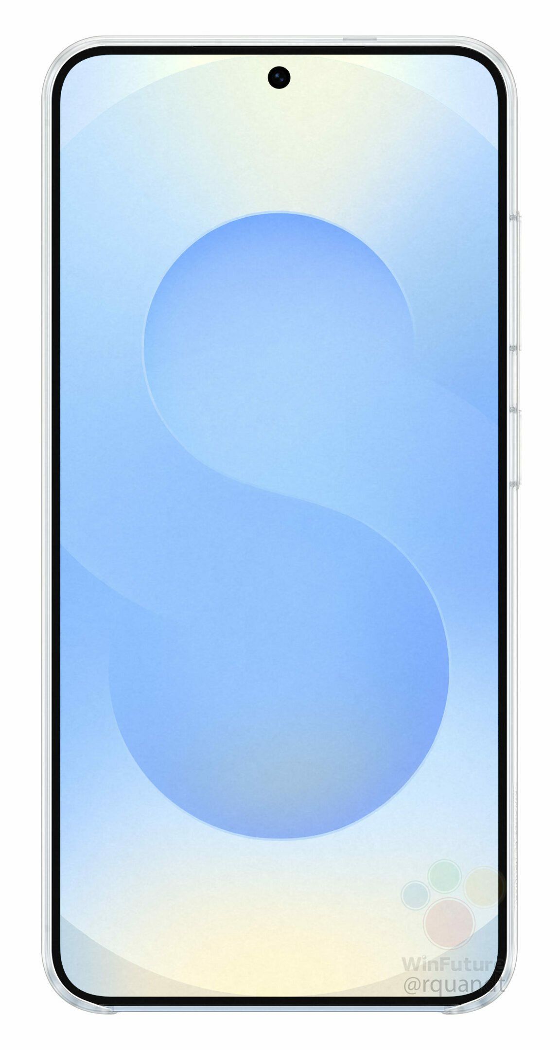 Samsung Galaxy S25 w silikonowym etui (fot. WinFuture)