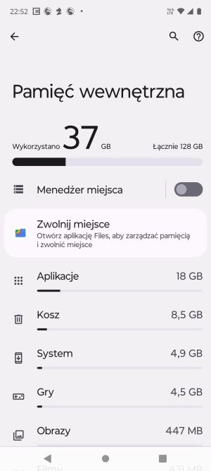 Android pamięć wewnętrzna