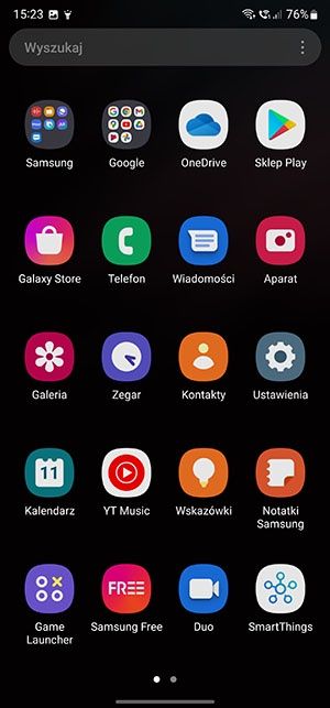 One UI 4 aplikacje