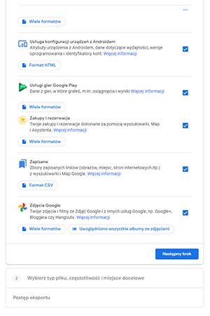 Google Takeout 3